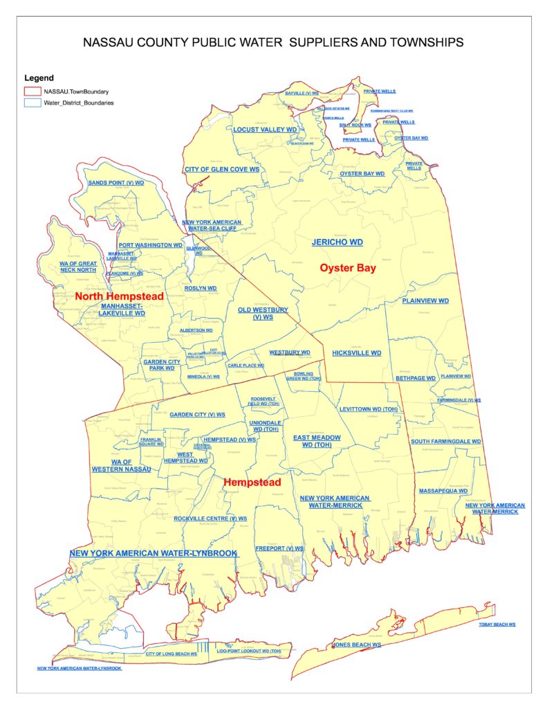 Nassau County Wall Map Premium Style - vrogue.co